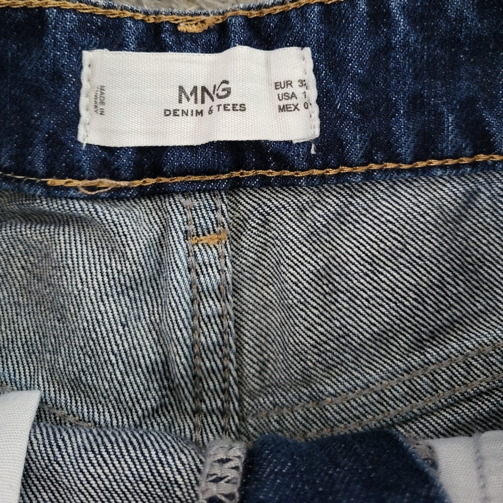 Mango Denim Blue Short - Picture 2 of 4